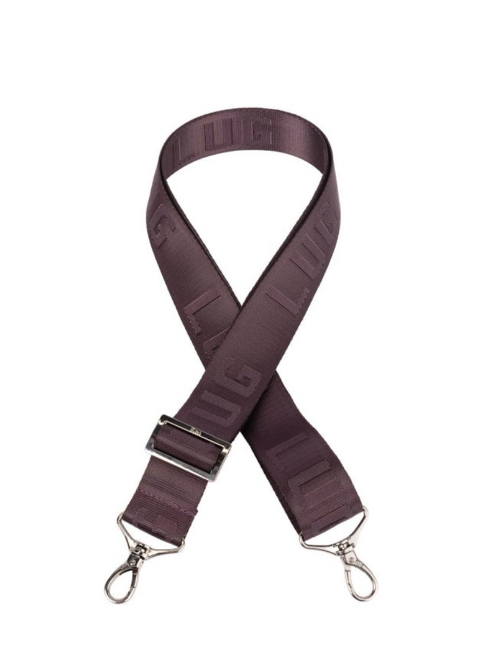 Adjustable Wide Strap in Deep Plum